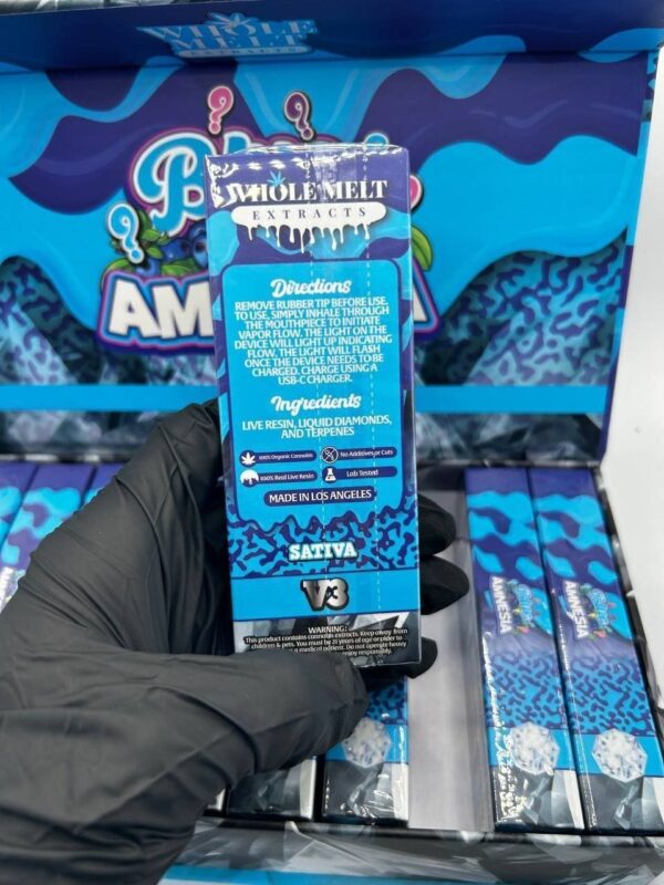 wholemelt - Blue Amnesia Sativa 2 grams Disposable Vape - Image 2